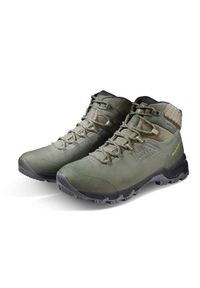 Buty trekkingowe męskie Mammut Mercury Iv Mid Gtx. Wysokość cholewki: za kostkę. Zapięcie: sznurówki. Kolor: zielony. Materiał: skóra, tkanina. Szerokość cholewki: normalna