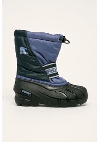 sorel - Sorel - Śniegowce Childrens Cub. Nosek buta: okrągły. Kolor: niebieski. Materiał: syntetyk, materiał, guma. Szerokość cholewki: normalna. Sezon: zima #1