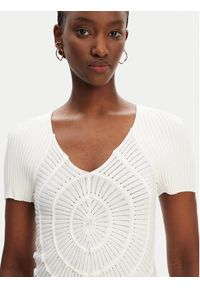 Pinko - PINKO Sweter Falterona Maglia 104625 A2E6 Biały Regular Fit. Kolor: biały. Materiał: syntetyk #2