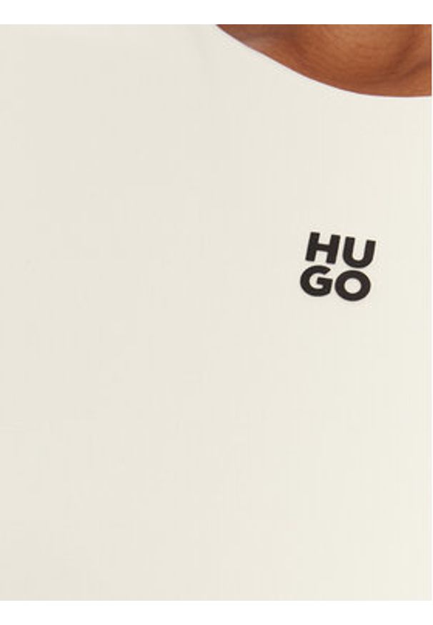 Hugo - HUGO Body Dasiel 50545196 Écru Slim Fit. Kolor: kremowy. Materiał: syntetyk
