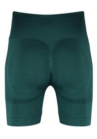 BESHAPED - Szorty fitness damskie Beshaped Power Up! Modelujące. Kolor: zielony. Materiał: nylon. Sport: fitness