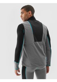 4f - 4F Bezrękawnik trekkingowy skiturowy z wypełnieniem Primaloft Active męski - szary XXL. Kolor: szary. Materiał: puch, mesh, poliester, materiał, włókno, nylon. Długość rękawa: bez rękawów. Technologia: Primaloft. Sezon: zima. Sport: narciarstwo, wspinaczka