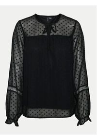 Vero Moda Bluzka Leah 10314692 Czarny Regular Fit. Kolor: czarny. Materiał: syntetyk #4