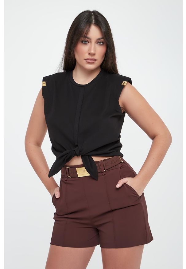 Elisabetta Franchi - T-shirt damski ELISABETTA FRANCHI