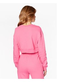 Love Moschino - LOVE MOSCHINO Bluza W646102M 4457 Różowy Cropped Fit. Kolor: różowy. Materiał: bawełna #4