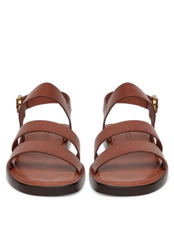 Gino Rossi Sandały ALMA-118077 Brązowy. Kolor: brązowy. Materiał: skóra