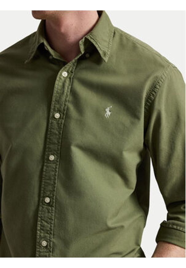 Polo Ralph Lauren Koszula 710805564510 Zielony Regular Fit. Typ kołnierza: polo. Kolor: zielony. Materiał: bawełna