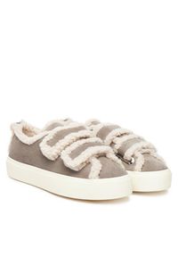 Inuikii Sneakersy Shearling Low Velcro 1001.001.0231 Szary. Kolor: szary. Materiał: zamsz, skóra #5