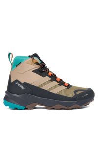 Adidas - adidas Trekkingi Terrex Skychaser AX5 Mid GORE-TEX CLIMAWARM+ JH7805 Brązowy. Kolor: brązowy. Materiał: materiał. Technologia: ClimaWarm (Adidas). Model: Adidas Terrex. Sport: turystyka piesza