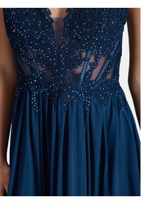 Hey Kyla Sukienka wieczorowa 5AI081HK Granatowy Slim Fit. Kolor: niebieski. Materiał: syntetyk. Styl: wizytowy #7
