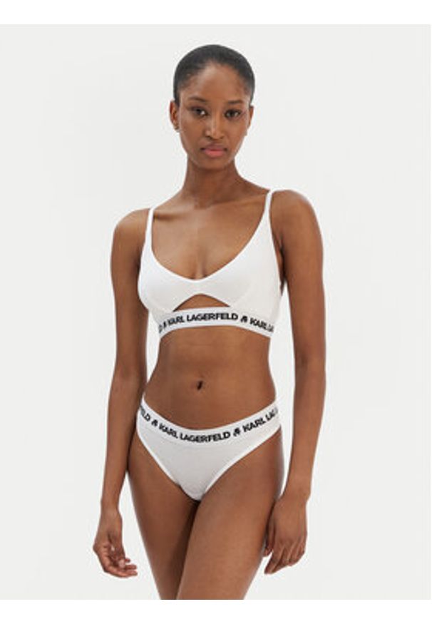 Karl Lagerfeld - KARL LAGERFELD Stringi A1W47008 Biały. Kolor: biały. Materiał: lyocell
