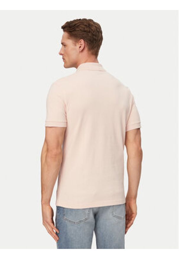 BOSS Polo Passenger 50507803 Różowy jasny Slim Fit. Typ kołnierza: polo. Kolor: różowy. Materiał: bawełna