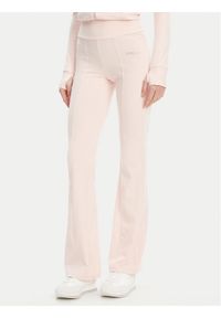 Guess Spodnie dresowe V5RB15 KCD02 Różowy Regular Fit. Kolor: różowy. Materiał: syntetyk #1