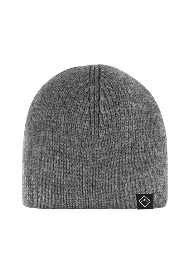Volcano - Czapka zimowa z polarem H-JACK. Kolor: szary. Materiał: polar. Wzór: ze splotem. Sezon: zima. Styl: wizytowy, klasyczny, casual