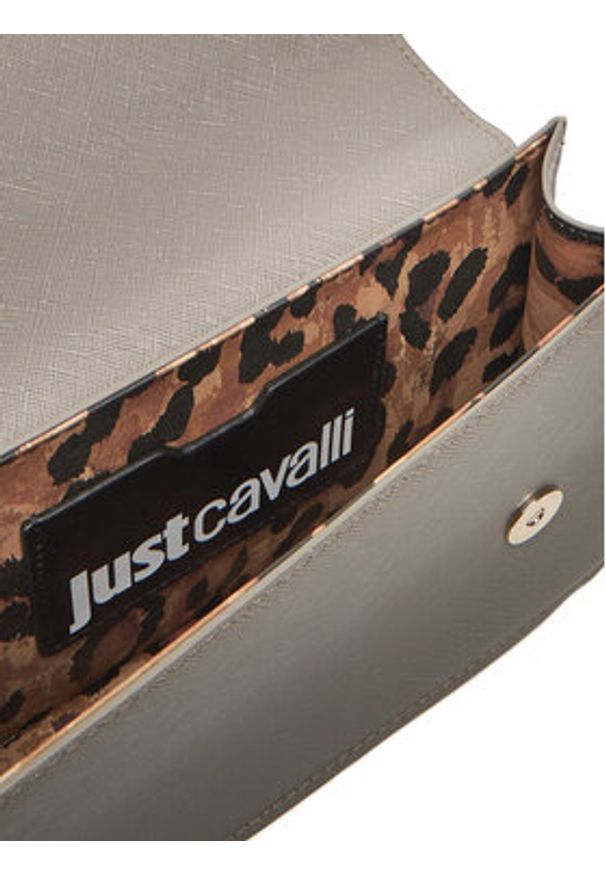 Just Cavalli Torebka 79RA4BBA Szary. Kolor: szary. Materiał: skórzane