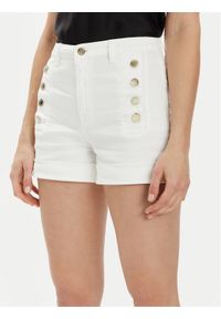ViCOLO Szorty jeansowe DB5058 Biały Slim Fit. Kolor: biały. Materiał: bawełna #1