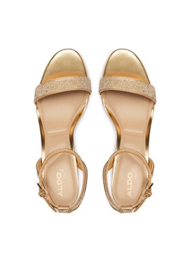 Aldo Sandały Rhiannon 13773243 Złoty. Kolor: złoty. Materiał: skóra