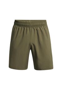 Szorty Under Armour Tech™ Woven Wordmark. Kolor: zielony, czarny, wielokolorowy. Sport: fitness #1