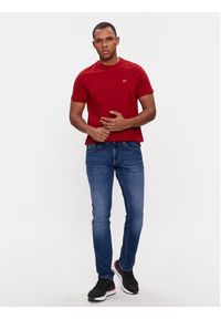 Tommy Jeans T-Shirt Classic DM0DM09598 Czerwony Regular Fit. Kolor: czerwony. Materiał: bawełna