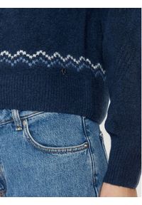 Guess Sweter W4PR0Z Z3LQ0 Granatowy Regular Fit. Kolor: niebieski. Materiał: syntetyk #4