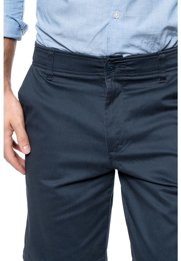 Lee - MĘSKIE SZORTY MATERIAŁOWE LEE COMFORT SHORT XM NAVY L71ZPB09 112119601. Materiał: materiał