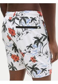 Tom Tailor Denim Szorty kąpielowe 1044696 Biały Regular Fit. Kolor: biały. Materiał: syntetyk #4