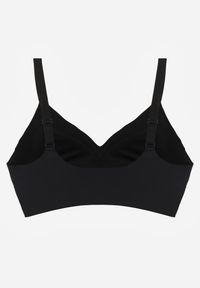 Renee - Czarny Biustonosz Ozdobiona Przezroczystymi Wstawkami z Usztywnieniem Seanael. Kolor: czarny. Materiał: dresówka. Rodzaj stanika: przezroczysty. Wzór: aplikacja #2