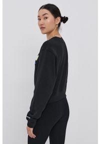 adidas Originals Bluza bawełniana H22854 damska kolor czarny z aplikacją. Kolor: czarny. Materiał: bawełna. Wzór: aplikacja #3