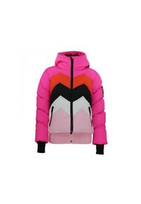 PEAK MOUNTAIN - Damska odpinana kurtka puchowa Peak Mountain. Kolor: różowy. Materiał: puch. Sezon: zima. Sport: narciarstwo #1