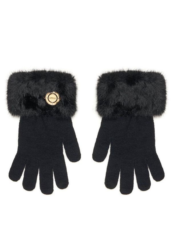 Guess Rękawiczki Damskie AW5410 POL02 Czarny. Kolor: czarny. Materiał: poliester