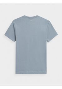 outhorn - T-shirt gładki męski. Okazja: na co dzień. Materiał: bawełna, jersey. Wzór: gładki. Styl: casual #3
