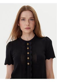 TwinSet - TWINSET Bluzka 252TP3203 Czarny Regular Fit. Kolor: czarny. Materiał: syntetyk #5