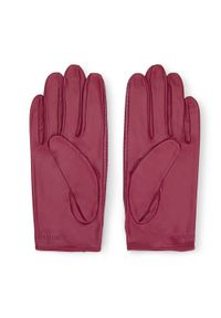 Wittchen - Damskie rękawiczki skórzane samochodowe klasyczne karminowe. Kolor: czerwony. Materiał: skóra. Sezon: wiosna, jesień. Styl: klasyczny #2