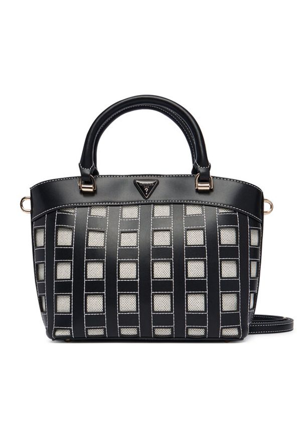 Guess Torebka Frankie HWWG97 36050 Czarny. Kolor: czarny. Materiał: skórzane
