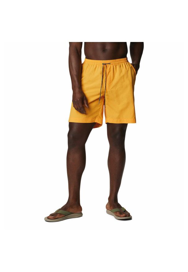 columbia - Szorty do pływania męskie Columbia Summerdry Short. Kolor: żółty. Styl: sportowy