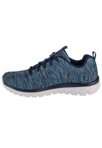 skechers - Buty Graceful -Twisted Fortune Rozmiar 38 Niebieski - 12614-NVBL. Kolor: niebieski. Materiał: tkanina, dzianina