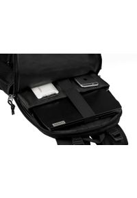 Starter - Plecak Czarny, Pojemny, Męski, Sportowy, Regulowane Zapięcie, z Portem USB -STARTER. Kolor: czarny. Materiał: poliester. Styl: sportowy #4