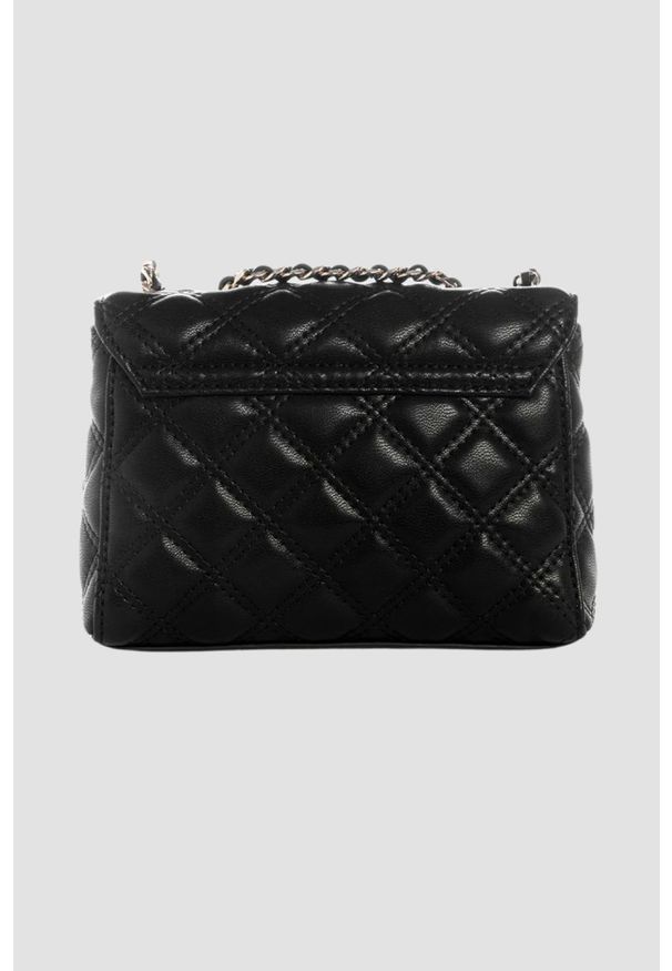 Guess - GUESS Czarna torebka damska Giully II Mini. Kolor: czarny. Materiał: skórzane. Styl: elegancki. Rodzaj torebki: na ramię