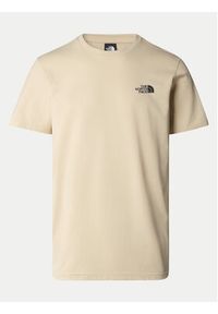The North Face T-Shirt Simple Dome NF0A87NG Beżowy Regular Fit. Kolor: beżowy. Materiał: syntetyk, bawełna #4