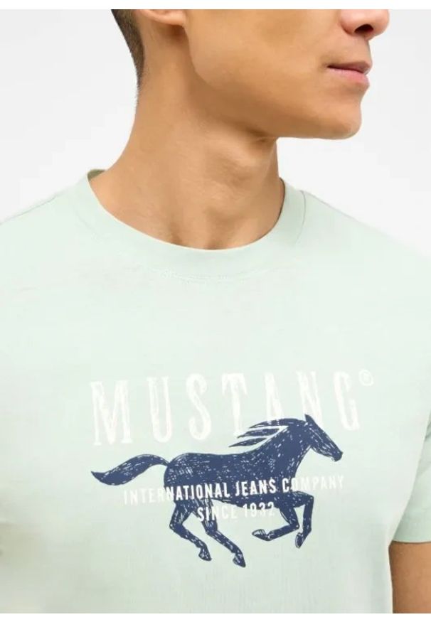Męski T-Shirt Mustang Style Austin Frosty Green 1016484 6180