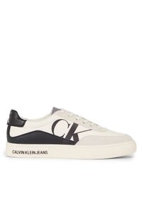 Calvin Klein Jeans Sneakersy Classic Cupsole Laceup Mix Lth YM0YM00713 Biały. Kolor: biały #1