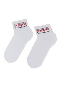 Pepe Jeans Zestaw 3 par niskich skarpet unisex Rib T/Liner North PMU10568 Biały. Kolor: biały. Materiał: materiał