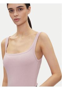Lee Top Square 112363644 Fioletowy Slim Fit. Kolor: fioletowy. Materiał: bawełna #3