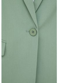 Vero Moda marynarka kolor zielony jednorzędowa gładka. Okazja: na co dzień. Kolor: zielony. Wzór: gładki. Styl: casual #3