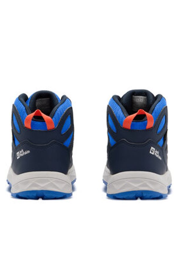 Jack Wolfskin Trekkingi Woodland 2 Texapore Mid K 4059831 Granatowy. Kolor: niebieski. Materiał: skóra. Sport: turystyka piesza
