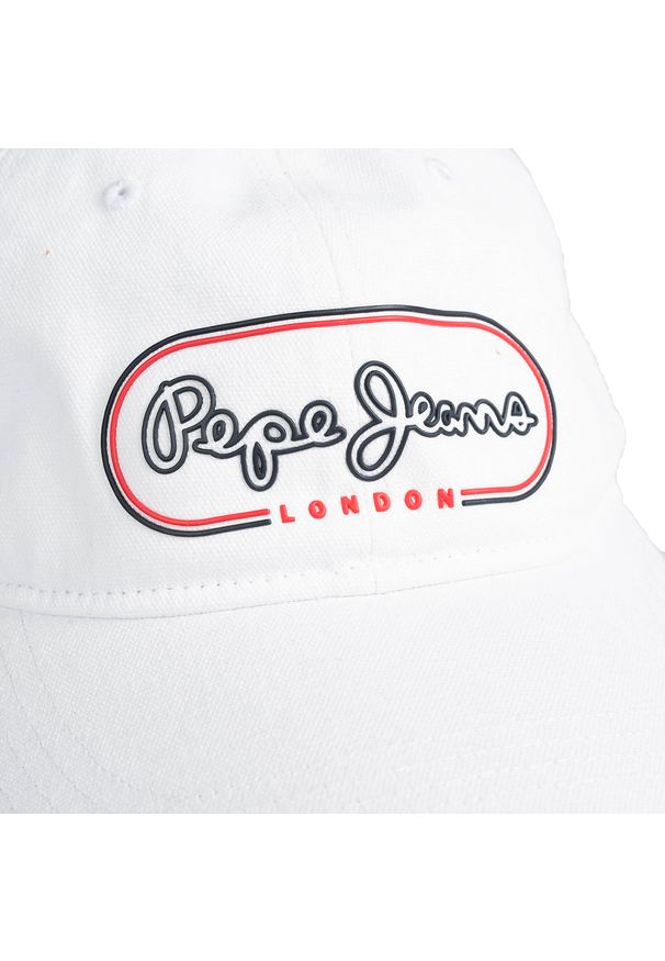 Pepe Jeans Bejsbolówka "Jana" | PL040316 | Jana Cap | Kobieta | Biały. Kolor: biały. Materiał: bawełna. Wzór: nadruk