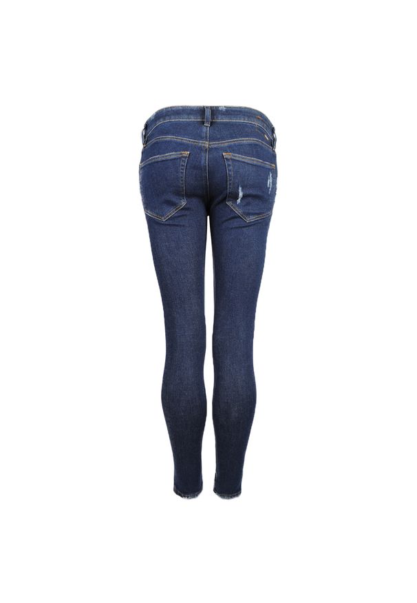 Diesel Jeansy "Slandy" | 00SXJM-084ZA / Slandy | Kobieta | Niebieski. Kolor: niebieski. Wzór: aplikacja