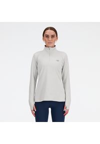 Bluza damska New Balance WT41150AHH – szara. Okazja: na spacer. Kolor: szary. Materiał: poliester, materiał. Styl: elegancki, sportowy #1