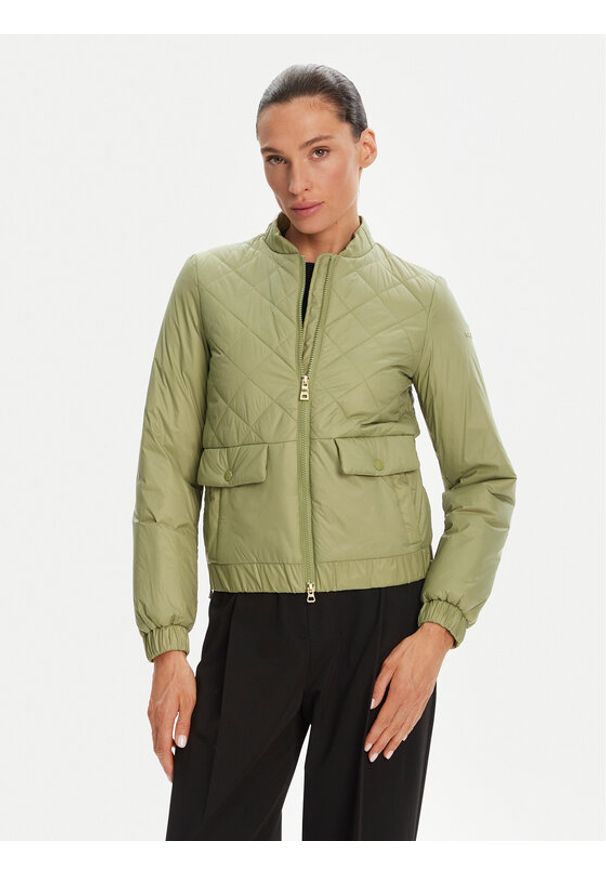 Geox Kurtka przejściowa Amabel W5520F T3132 F3275 Zielony Regular Fit. Kolor: zielony. Materiał: syntetyk