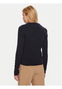 TOMMY HILFIGER - Tommy Hilfiger Sweter WW0WW44161 Granatowy Regular Fit. Kolor: niebieski. Materiał: wełna #5